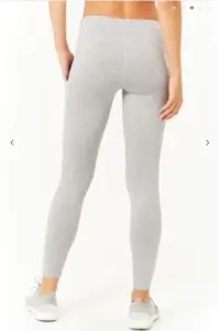 Active Heathered Knit Leggings - back view