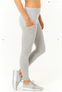 Active Heathered Knit Leggings - side view