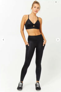 Active Stretch-Knit Leggings - front view