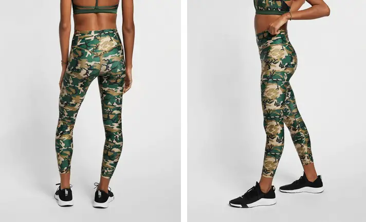 nike training tights - camo