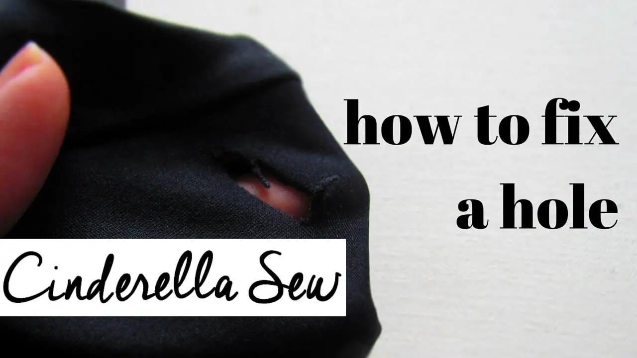 how to fix a hole in leggings 